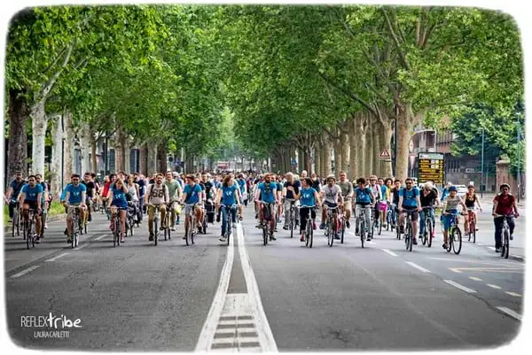 Bike Pride a Torino. Parata, sfilata in bicicletta